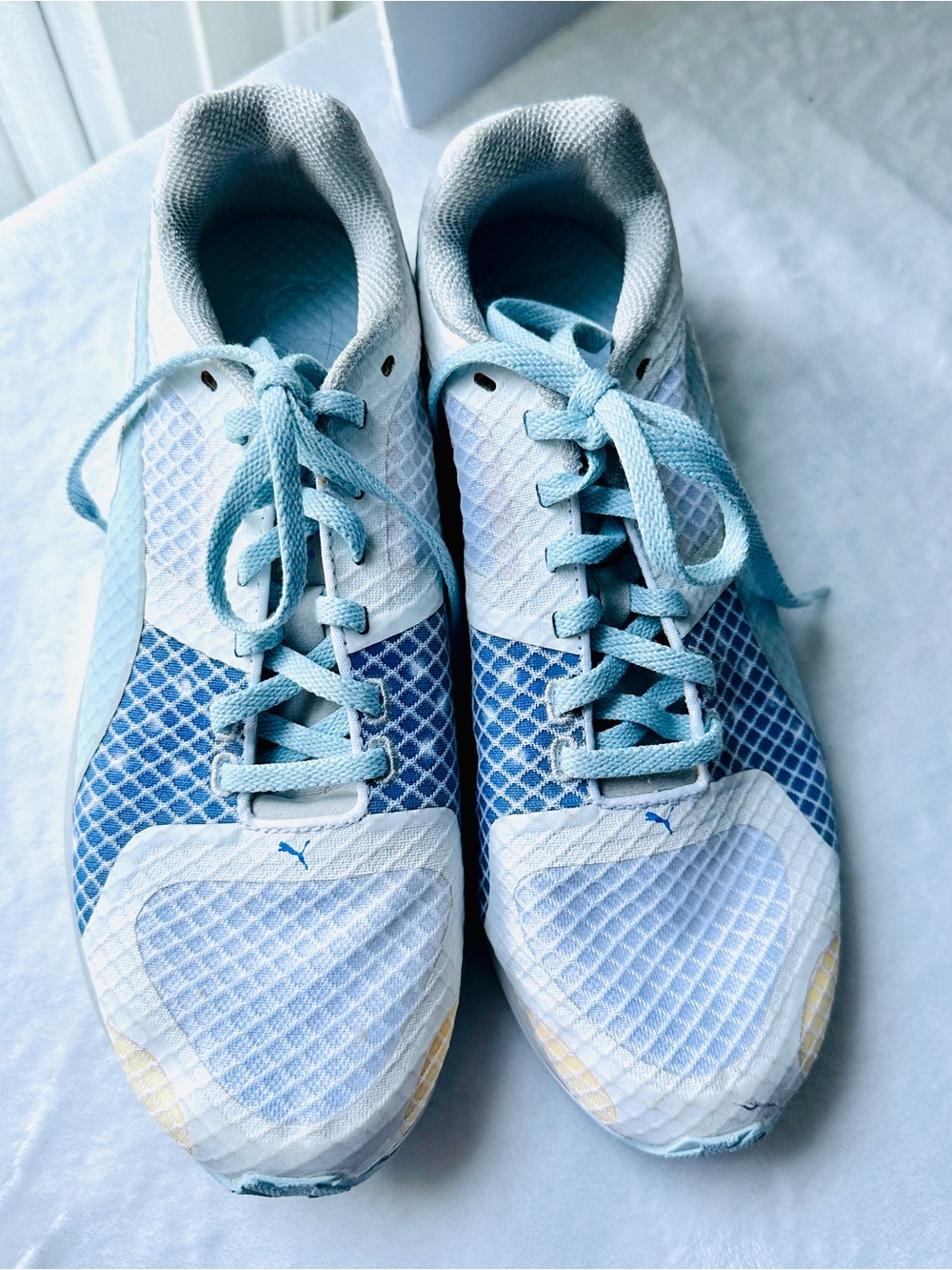 PUMA Faas Xlite Spikeless Golf Shoe Trainers size 9 Blue White